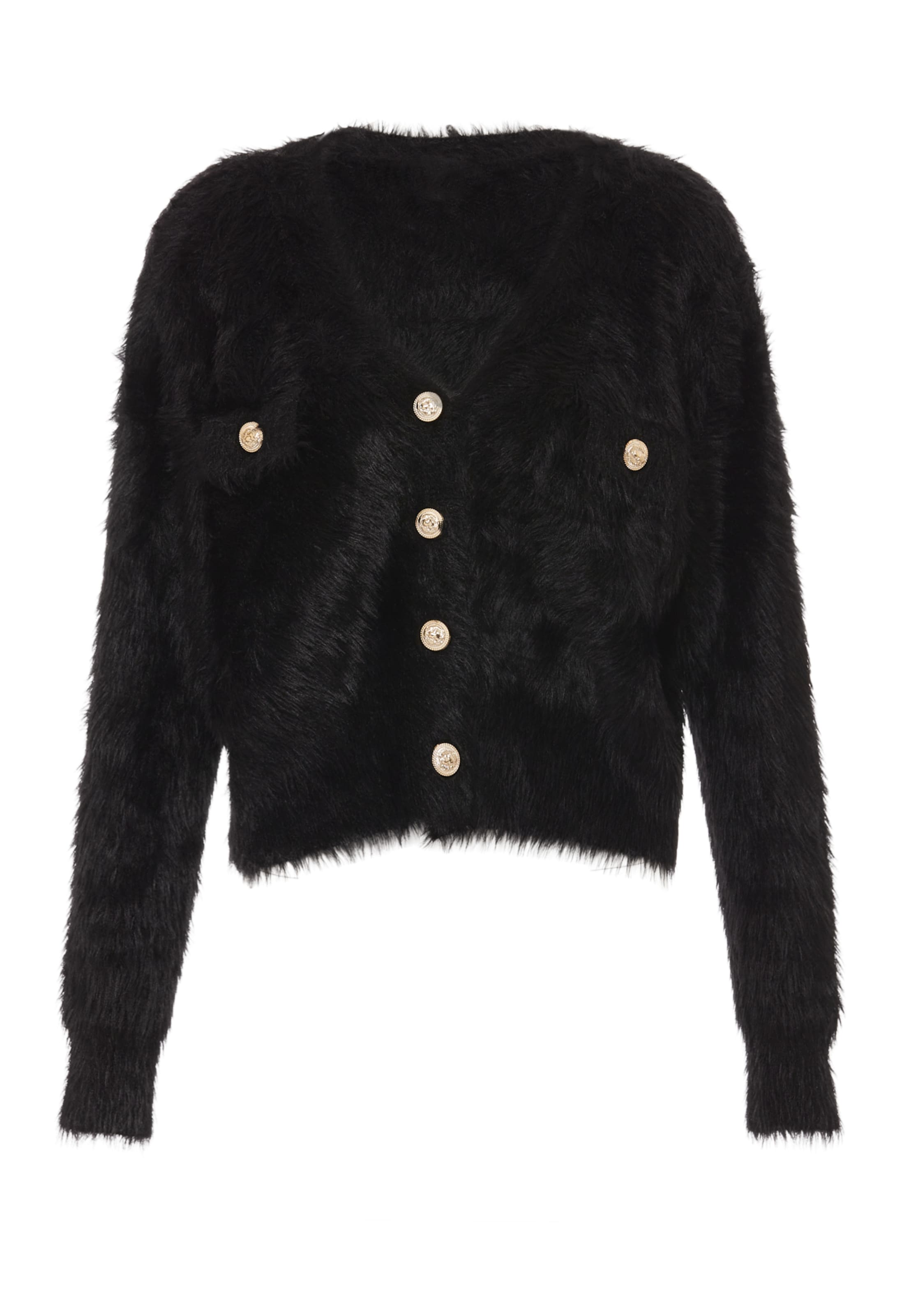 caneva Strickjacke in Schwarz: Vorderseite