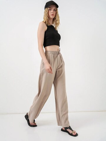 Bigdart Wide Leg Hose in Beige