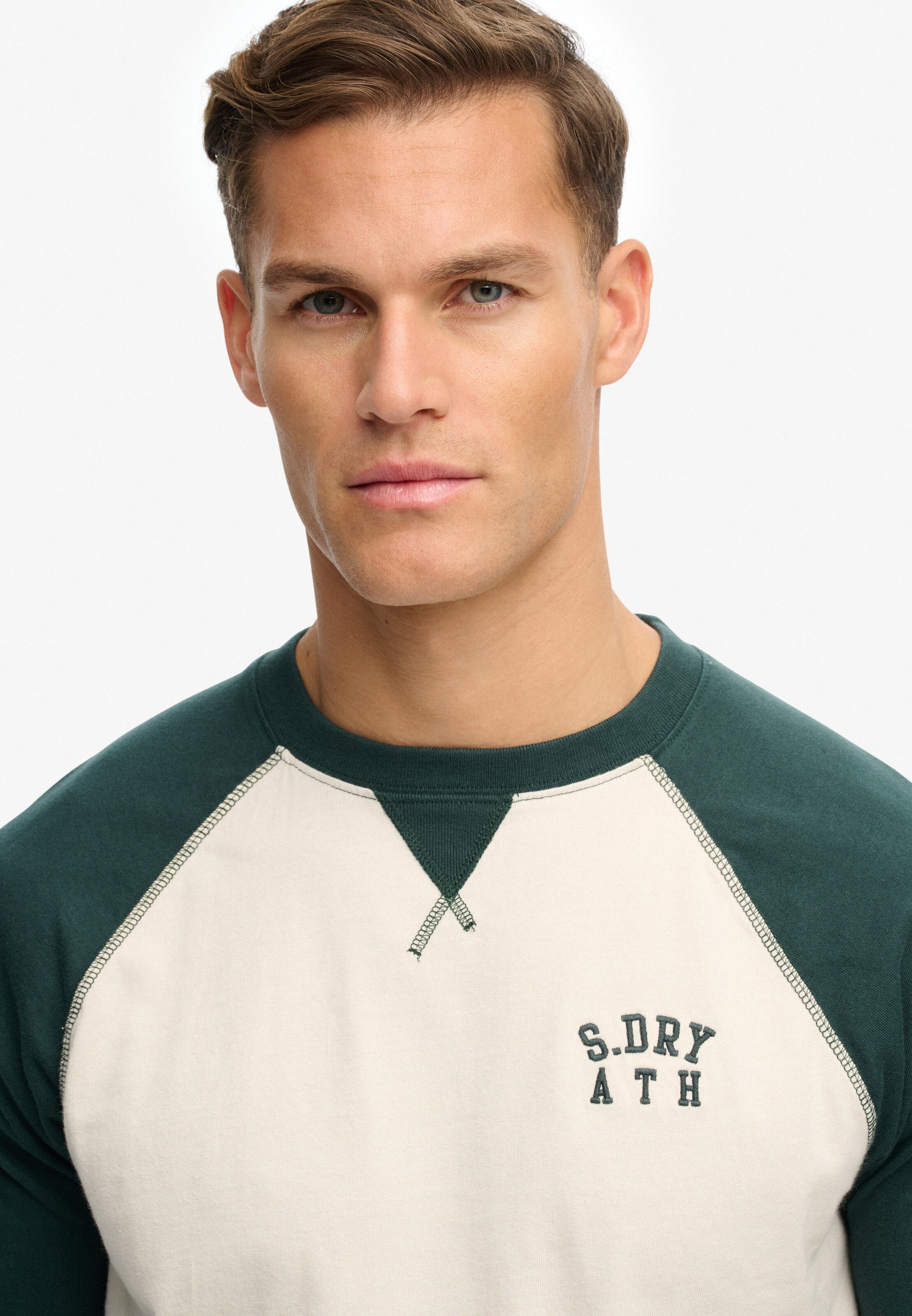 T-Shirt 'Vintage Athletic' Superdry & Co en vert