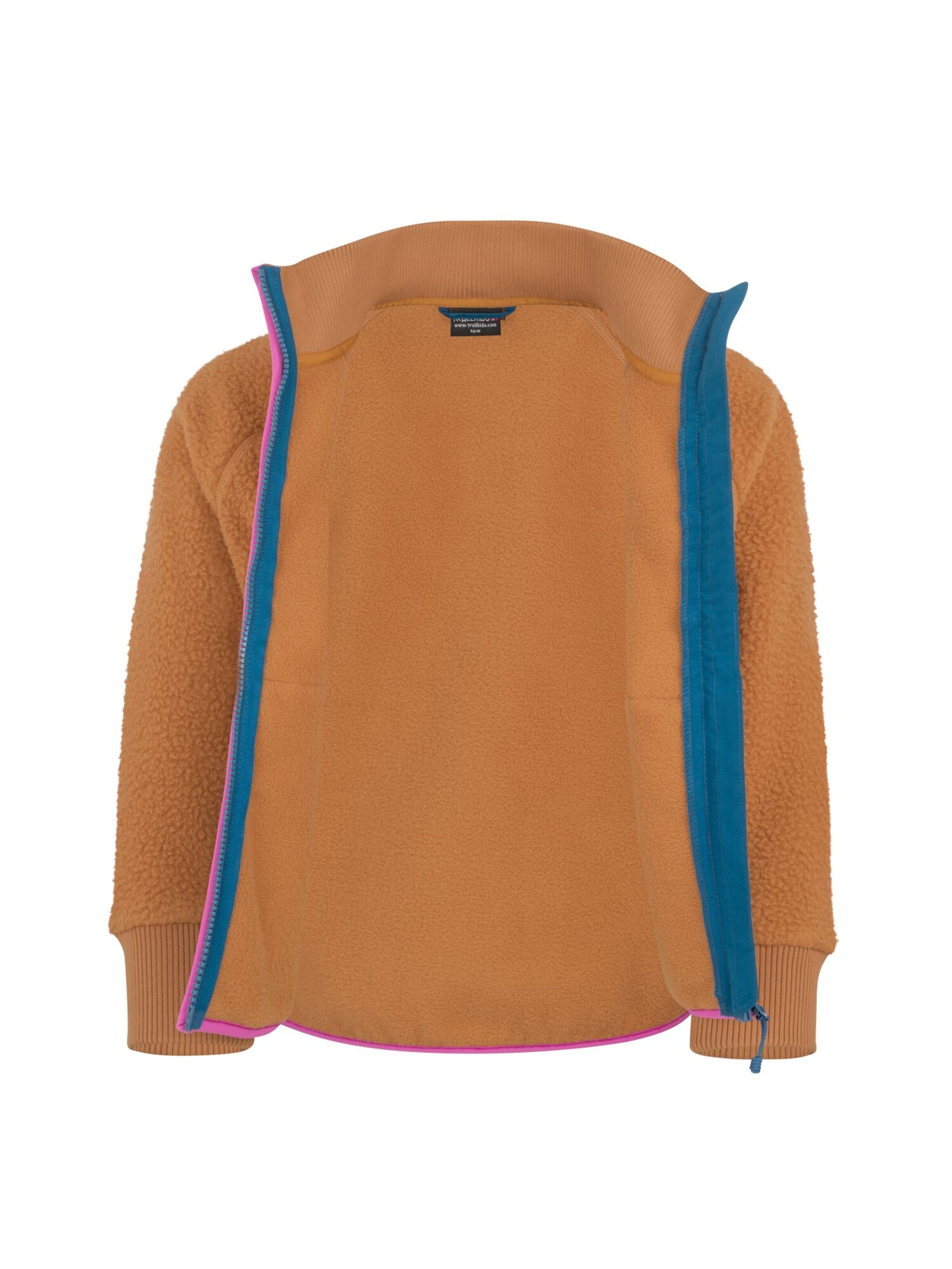 TROLLKIDS Fleece Jacket in Brown