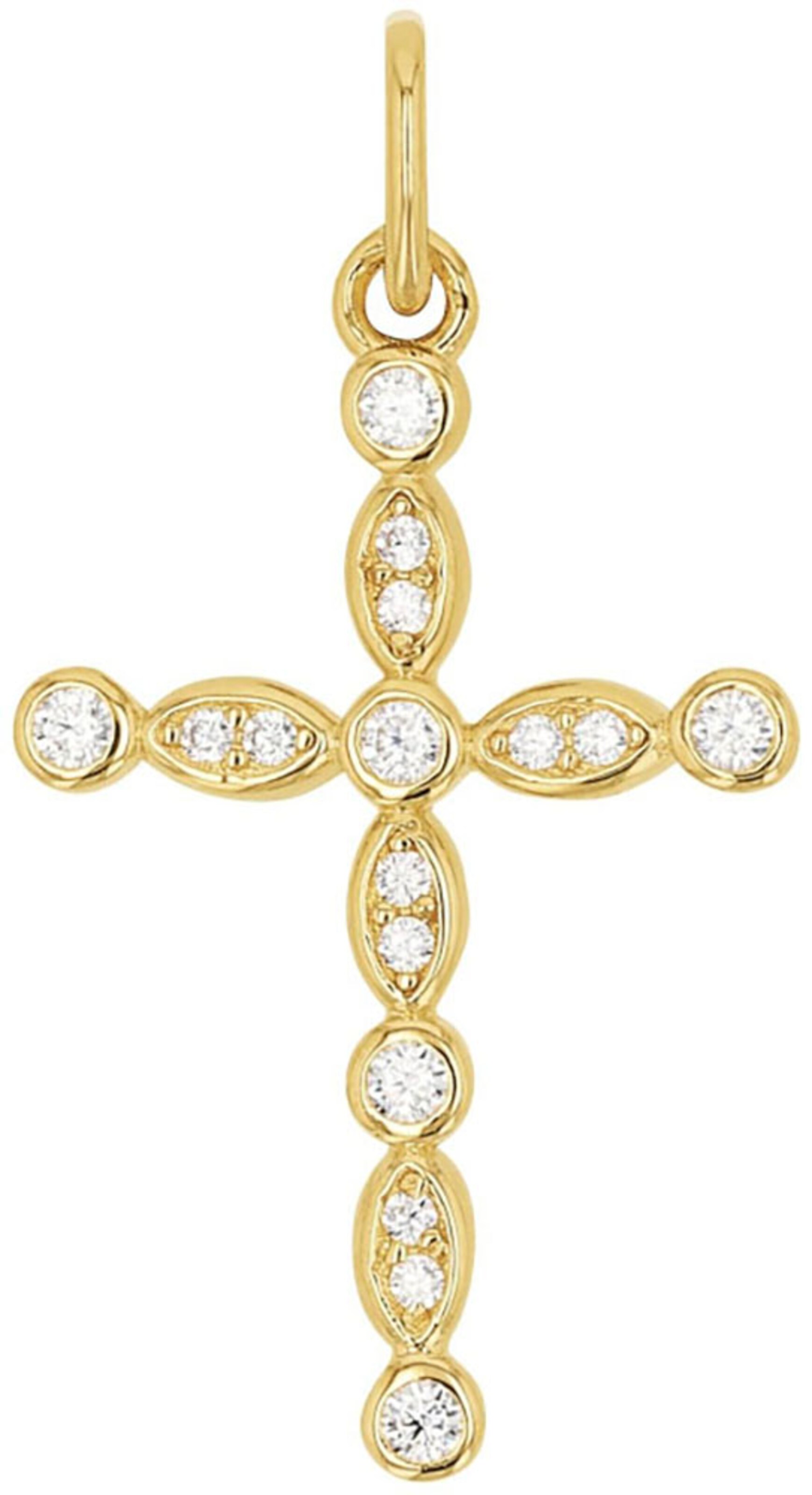 AMOR Pendant in Gold: front