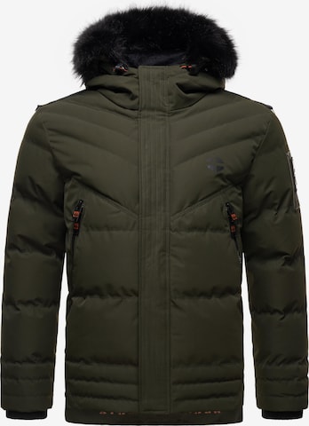 STONE HARBOUR Winter Jacket 'Romaan' in Green: front
