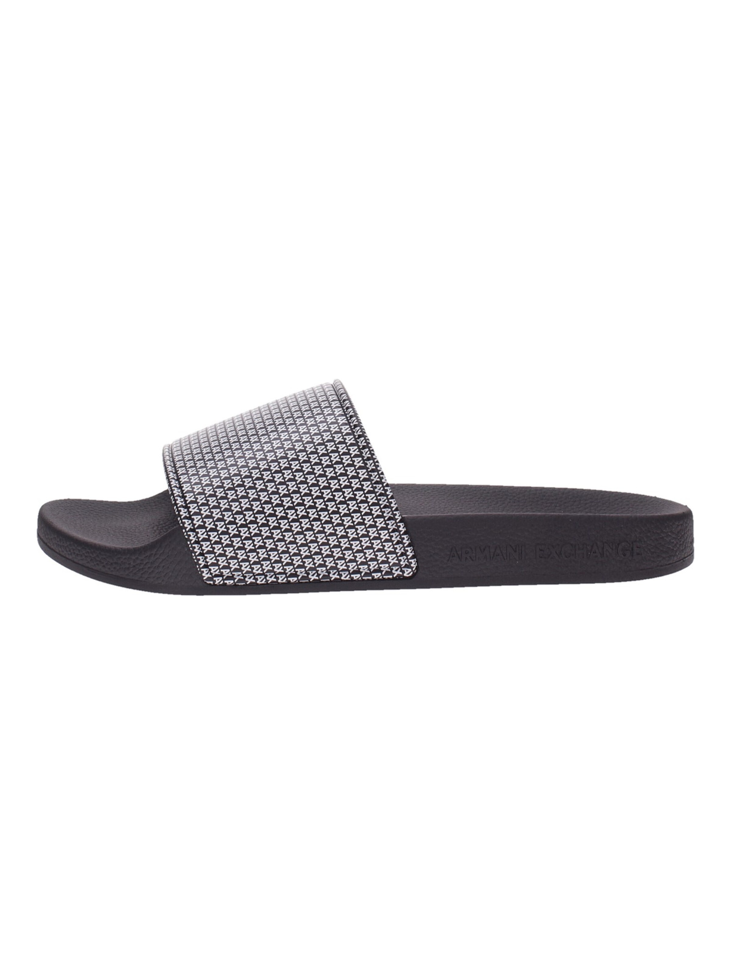 Zoccoletto 'Armani Exchange Ciabatta' di ARMANI EXCHANGE in nero: frontale