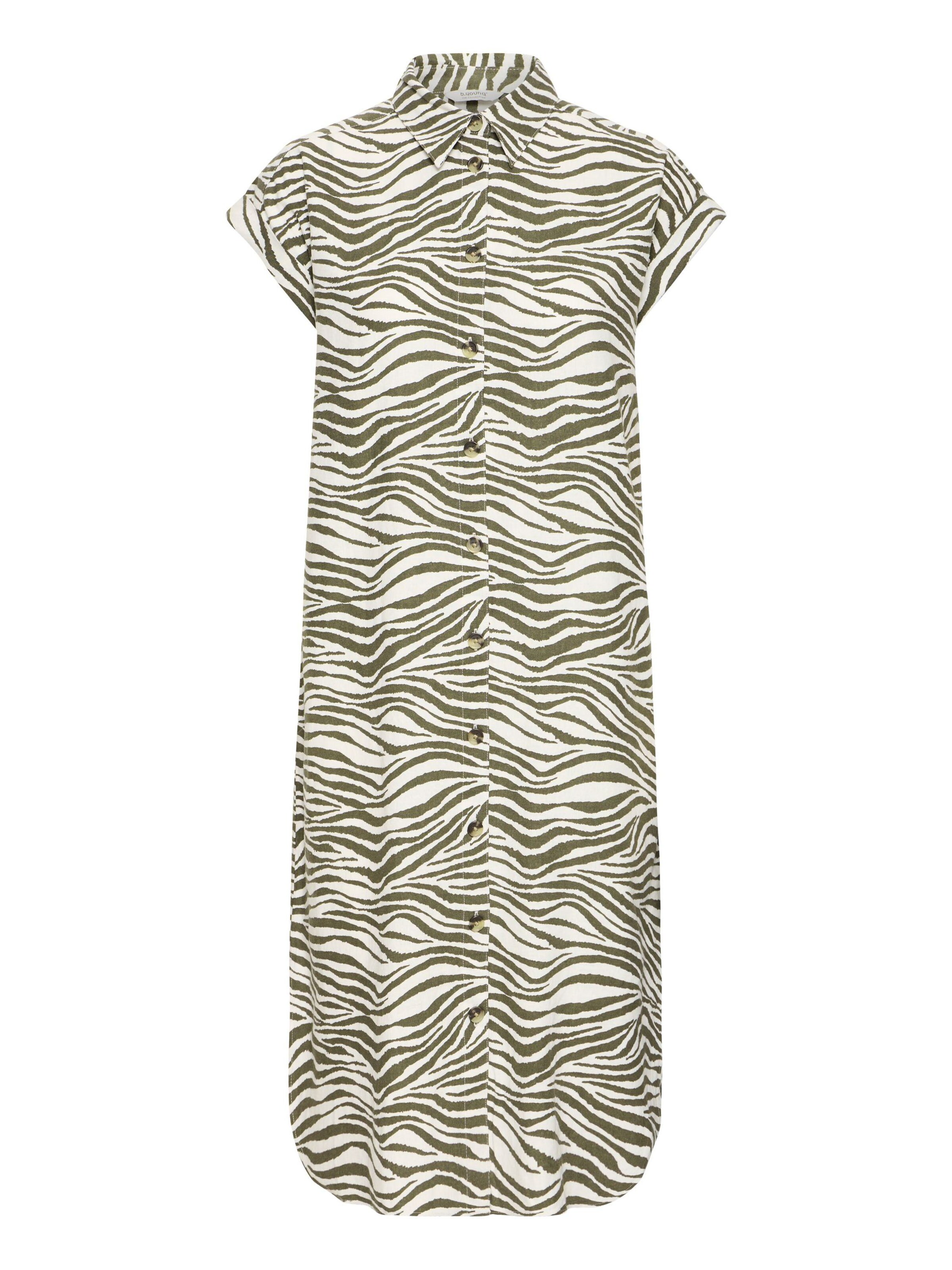 Robe-chemise 'BYAlakka' b.young en beige : devant