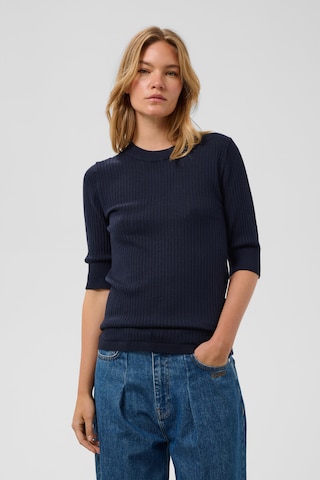 Pull-over ' SLSpina' SOAKED IN LUXURY en bleu : devant