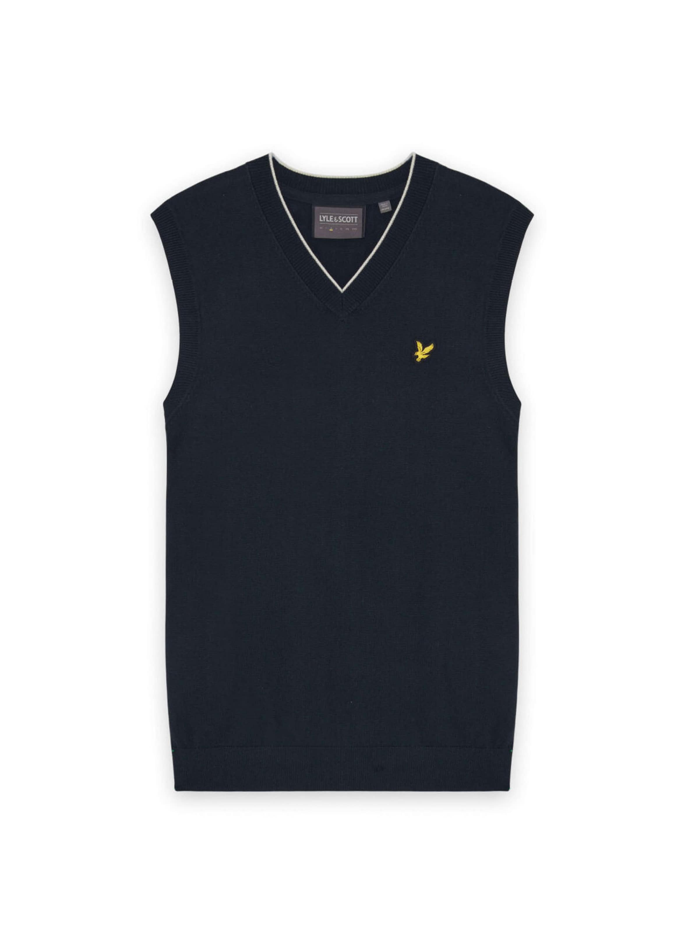 Lyle & Scott Sweater Vest in Blue: front