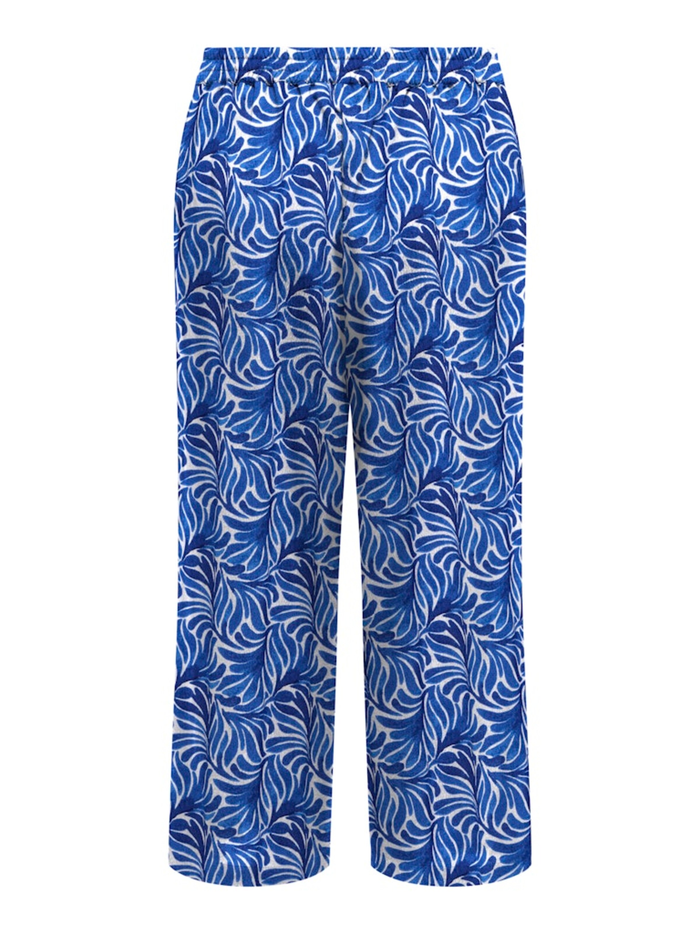 ONLY - Loosefit Calças com pregas em azul