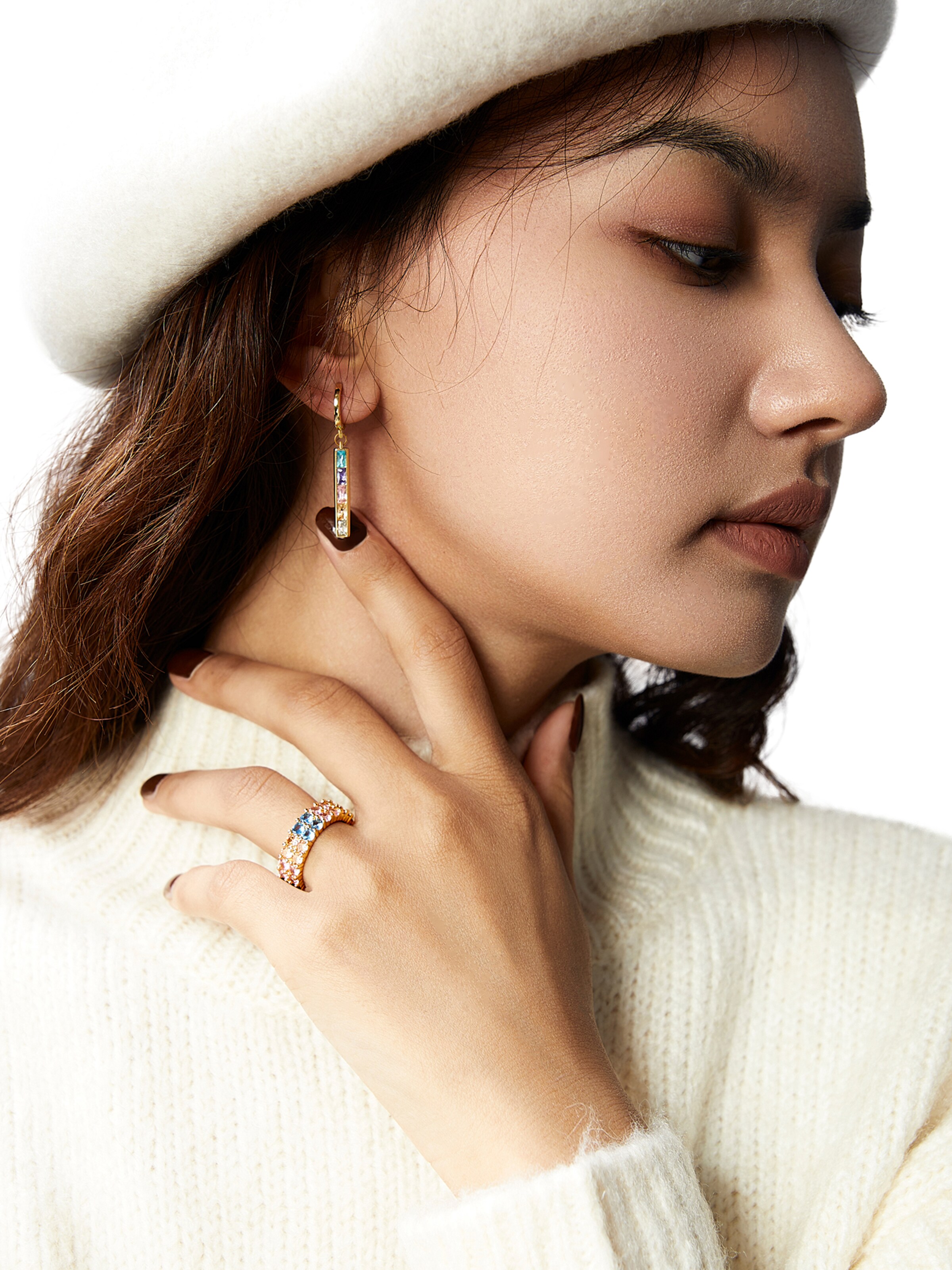 Victoria Hyde Ohrringe 'Coral' in Gold