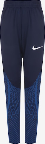 NIKE Workout Pants in Blue: front