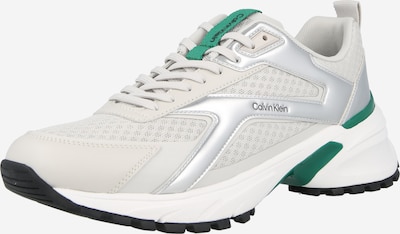 40 dydžio Sportbačiai be auliuko 'HIKE RUNNER' iš Calvin Klein, spalva – žolės žalia / juoda / sidabrinė / balta, Prekių apžvalga