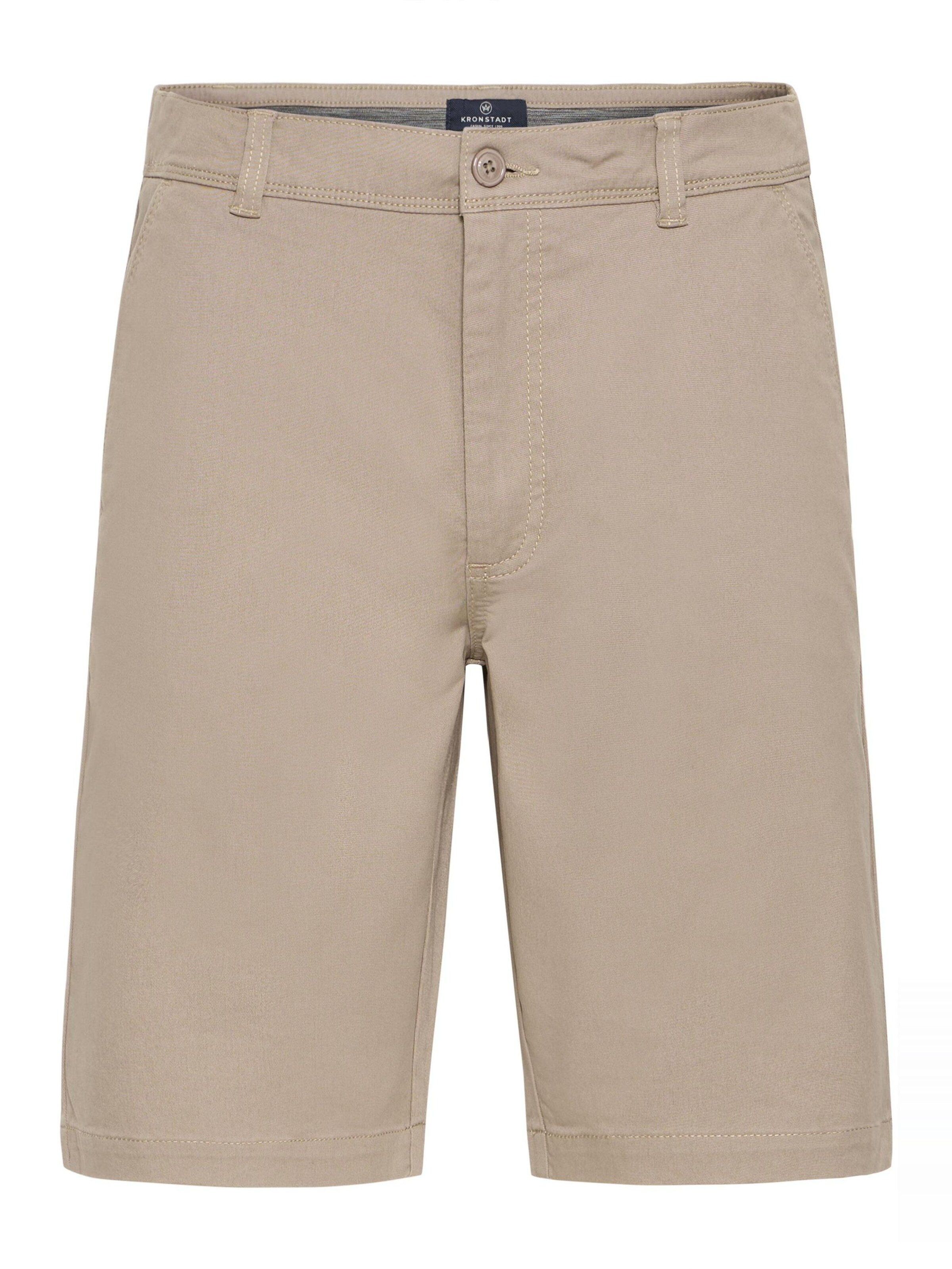 Pantaloni chino 'Cummings ' di Kronstadt in marrone: frontale