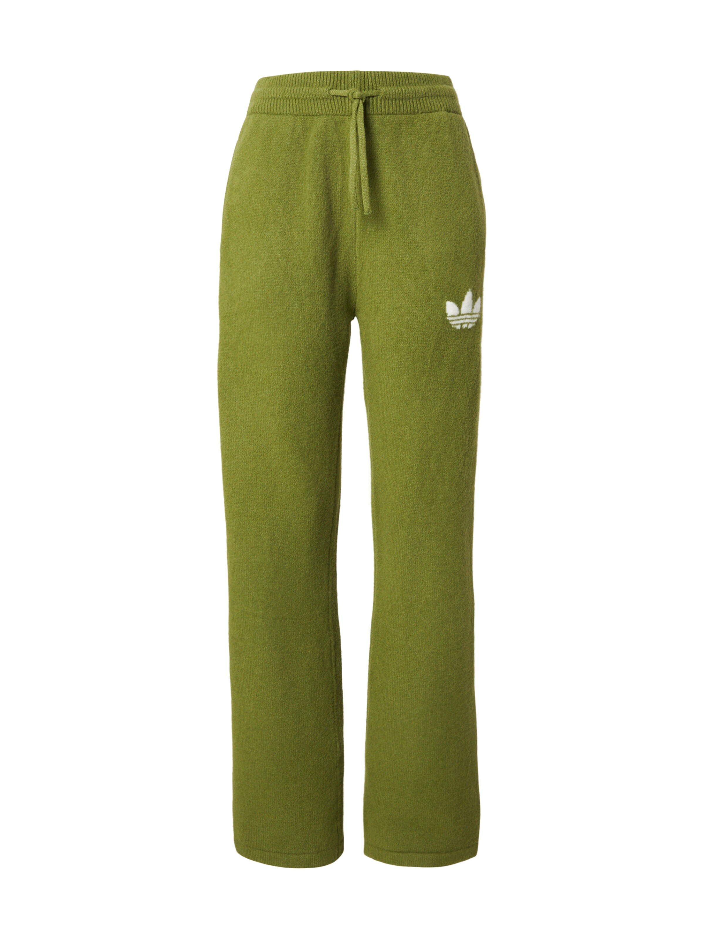 ADIDAS ORIGINALS Широкий Штаны в Зеленый: спереди