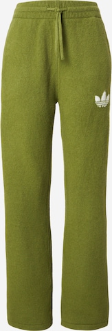 ADIDAS ORIGINALS Wide Leg Housut värissä vihreä: etupuoli