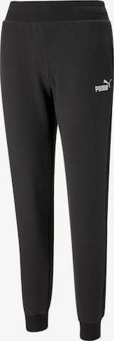 PUMA Tapered Workout Pants in Black: front