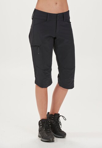 Whistler Regular Outdoor Pants in Black: front