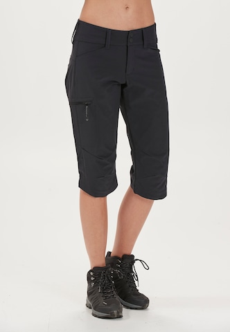 Whistler Regular Outdoor Pants in Black: front