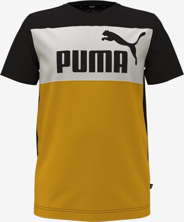 PUMA T-Shirt 'Essentials+' in Gelb: predná strana