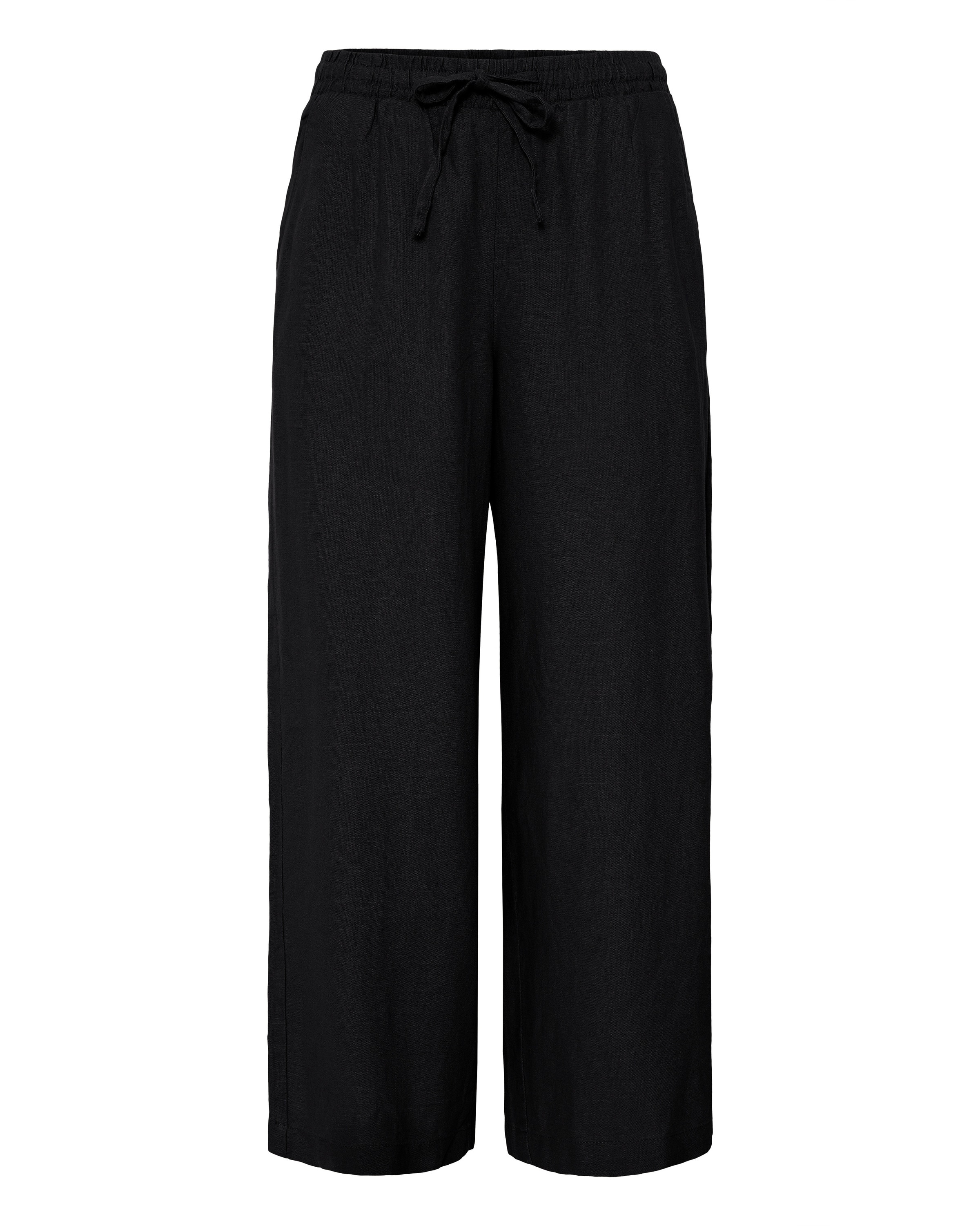 ICHI Trousers 'LINNO' in Black: front