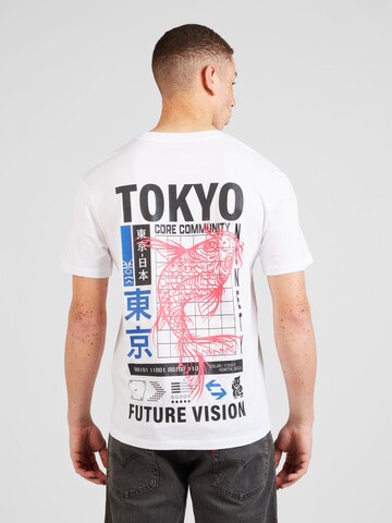 JACK & JONES - Camiseta 'TOKYO' en blanco