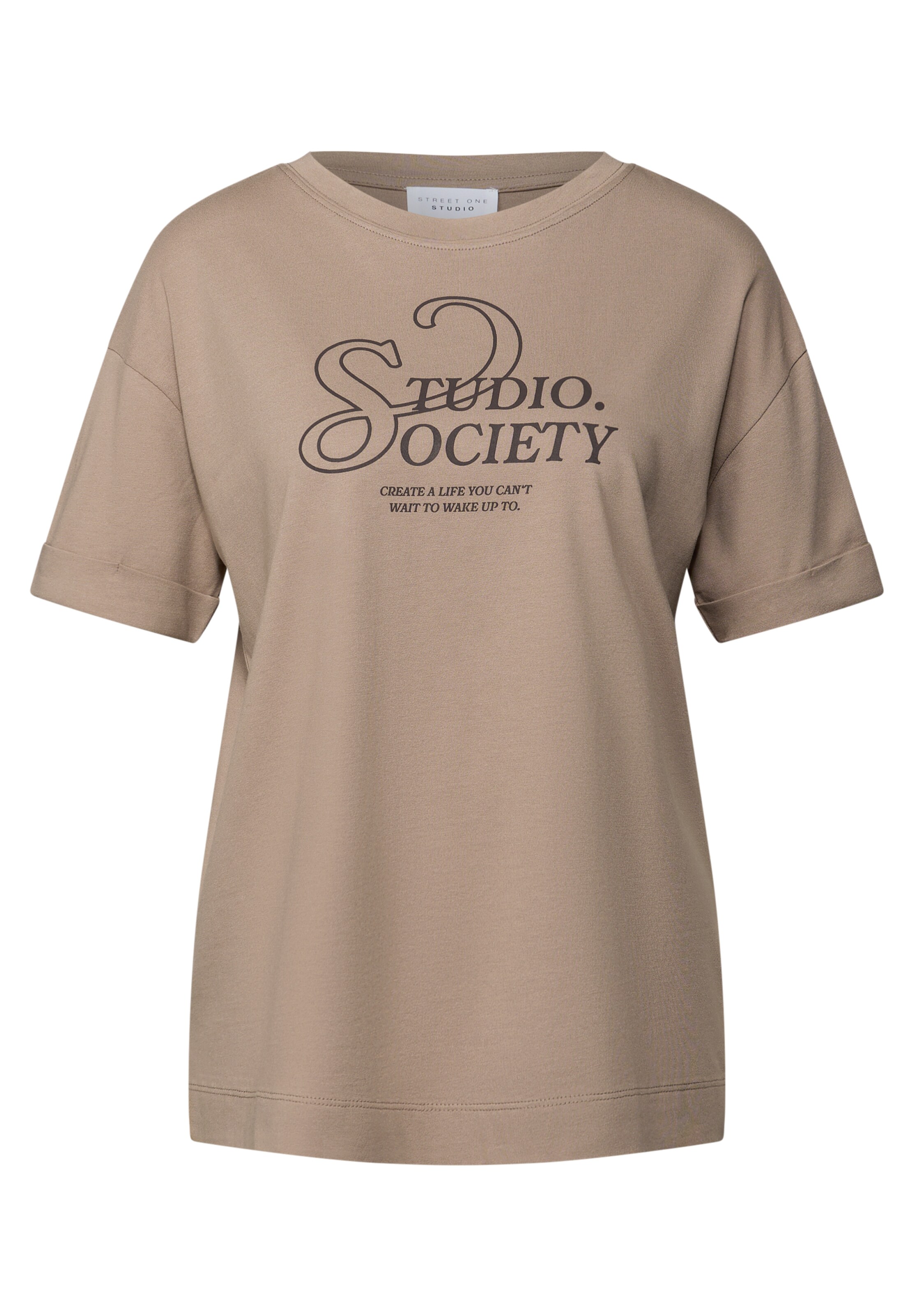 Street One Studio Shirt in Beige: front