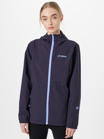 Maier Sports Outdoor Jacket in Blue: front