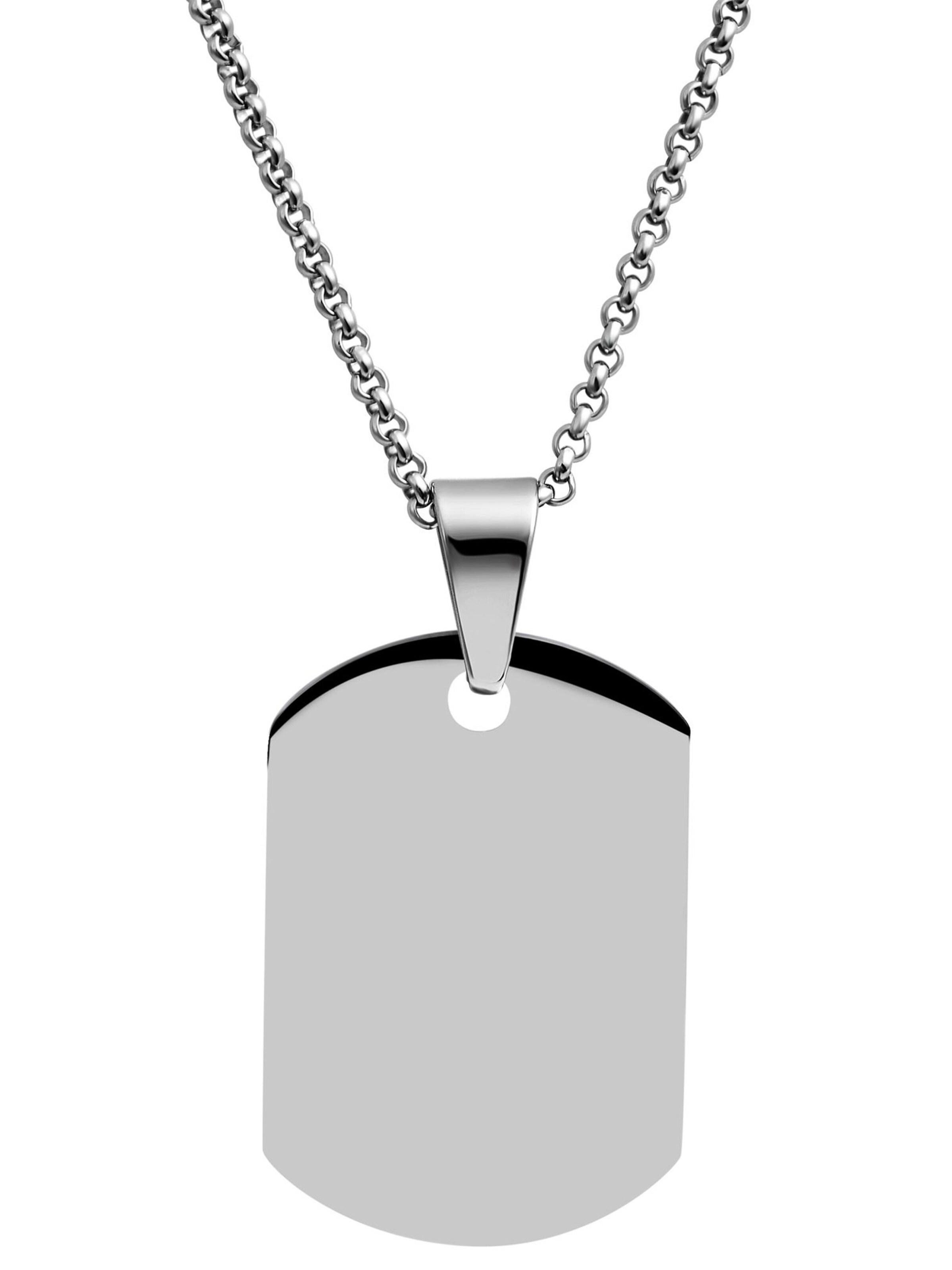 Akzent Anhänger 'Akino, langlebig'‌‌‌‌‌‌‌‌‌‌ in Silber: Vorderseite
