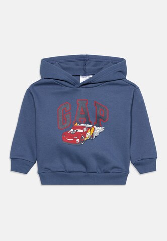 GAP Sweatshirt 'DIS CARS' i blå: forside