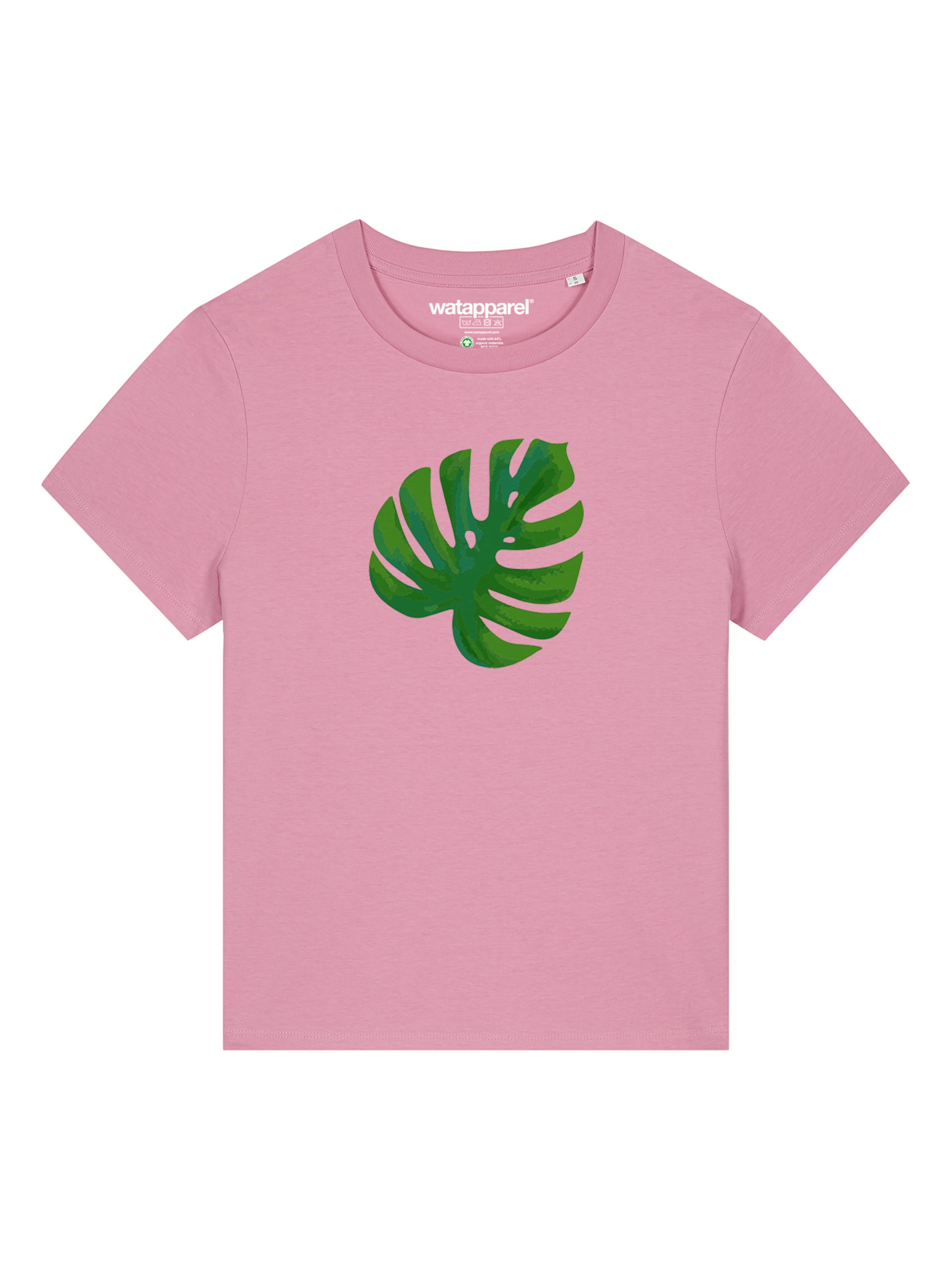 Maglietta 'Monstera 2.0' di Watapparel in rosa: frontale