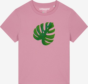 Maglietta 'Monstera 2.0' di Watapparel in rosa: frontale