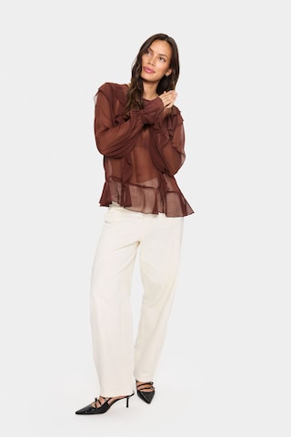 SAINT TROPEZ Blouse 'Labelle' in Brown