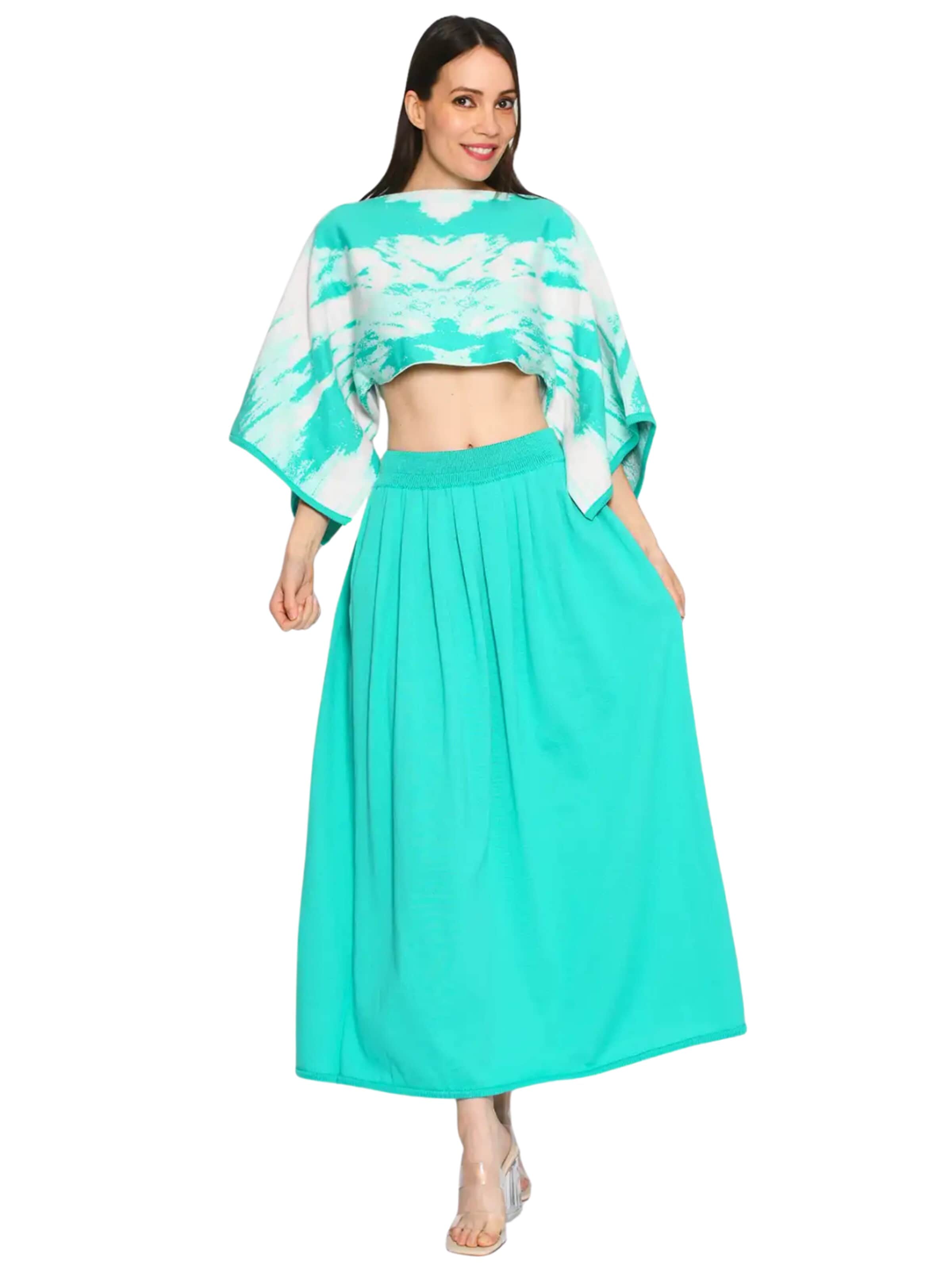 Süel knitwear - Falda 'Hanna' en verde: frente