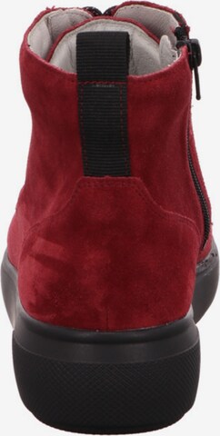 WALDLÄUFER Lace-Up Ankle Boots in Red