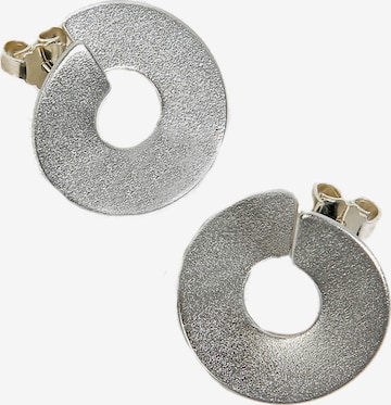Boucles d'oreilles DeMarie en argent : devant