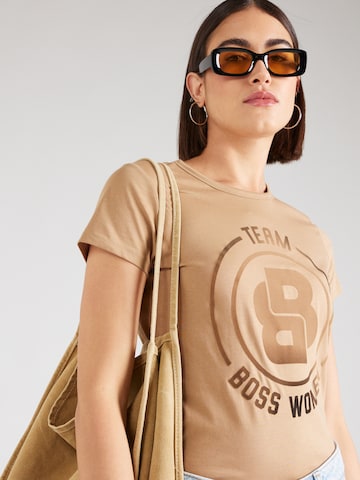 T-shirt 'Eventsa5' BOSS Black en beige