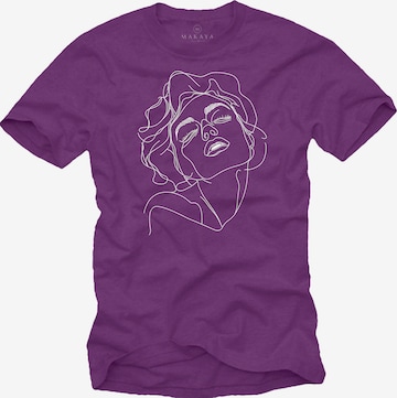 MAKAYA Shirt in Purple: front