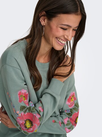 JDY Sweatshirt 'JDYPARIS' in Green