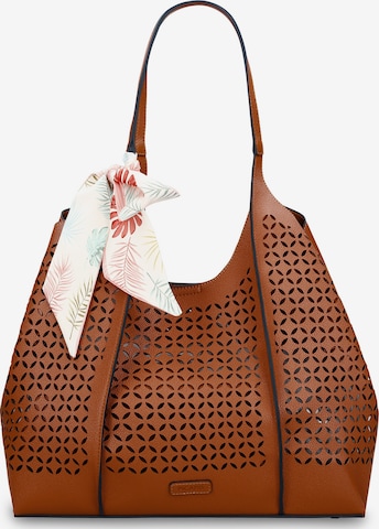 Cabas ' Menton ' Picard en marron : devant