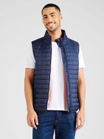 ALPHA INDUSTRIES Bodywarmer in Blauw: voorkant