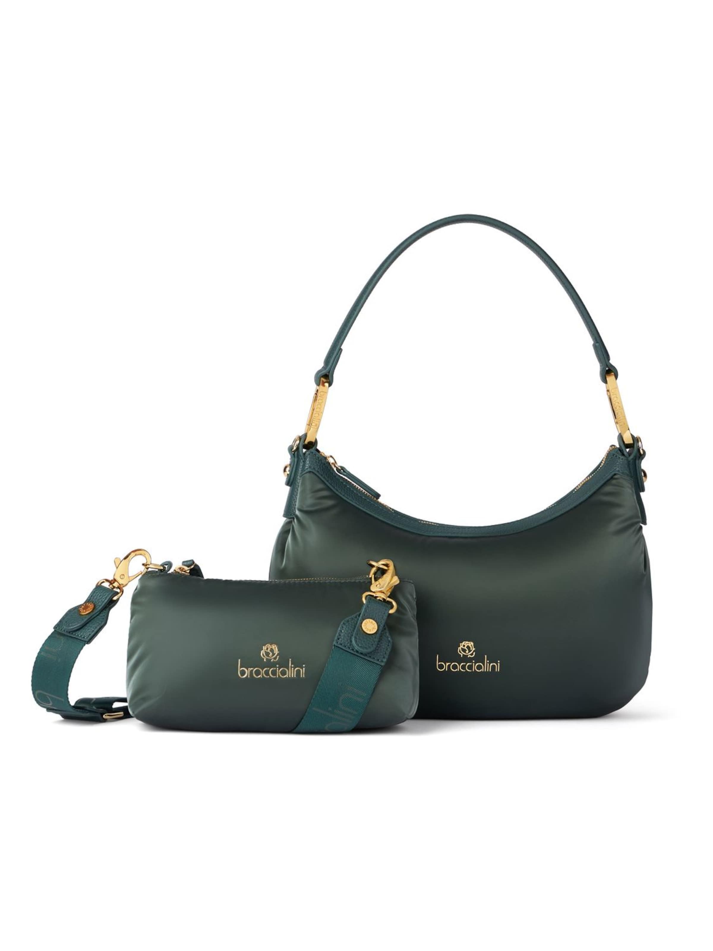 Braccialini Schultertasche 'Beth Puffy'‌ in Grün: Vorderseite