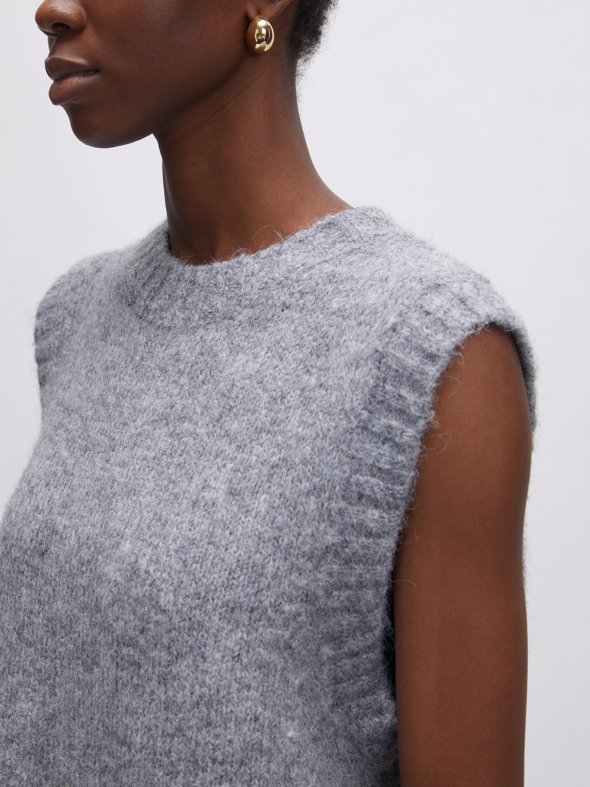 EDITED Producten Trui 'Xantara' Grijs gemêleerd