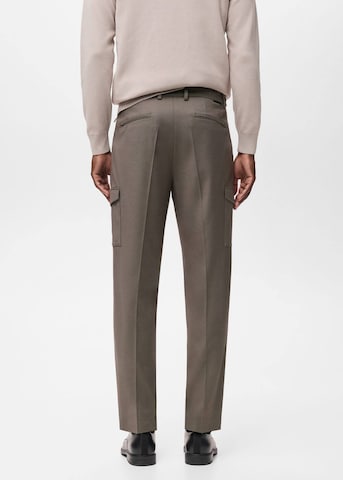 MANGO MAN Slimfit Hose 'Daytona' in Braun