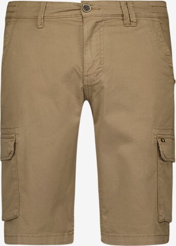 No Excess Regular Cargo Pants in Brown: front