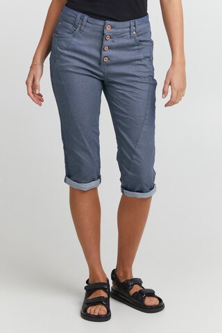 PULZ Jeans Skinny Broek 'ROSITA' in Blauw: voorkant