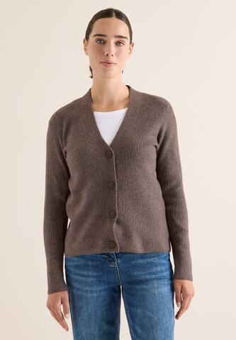CECIL Knit Cardigan in Brown: front