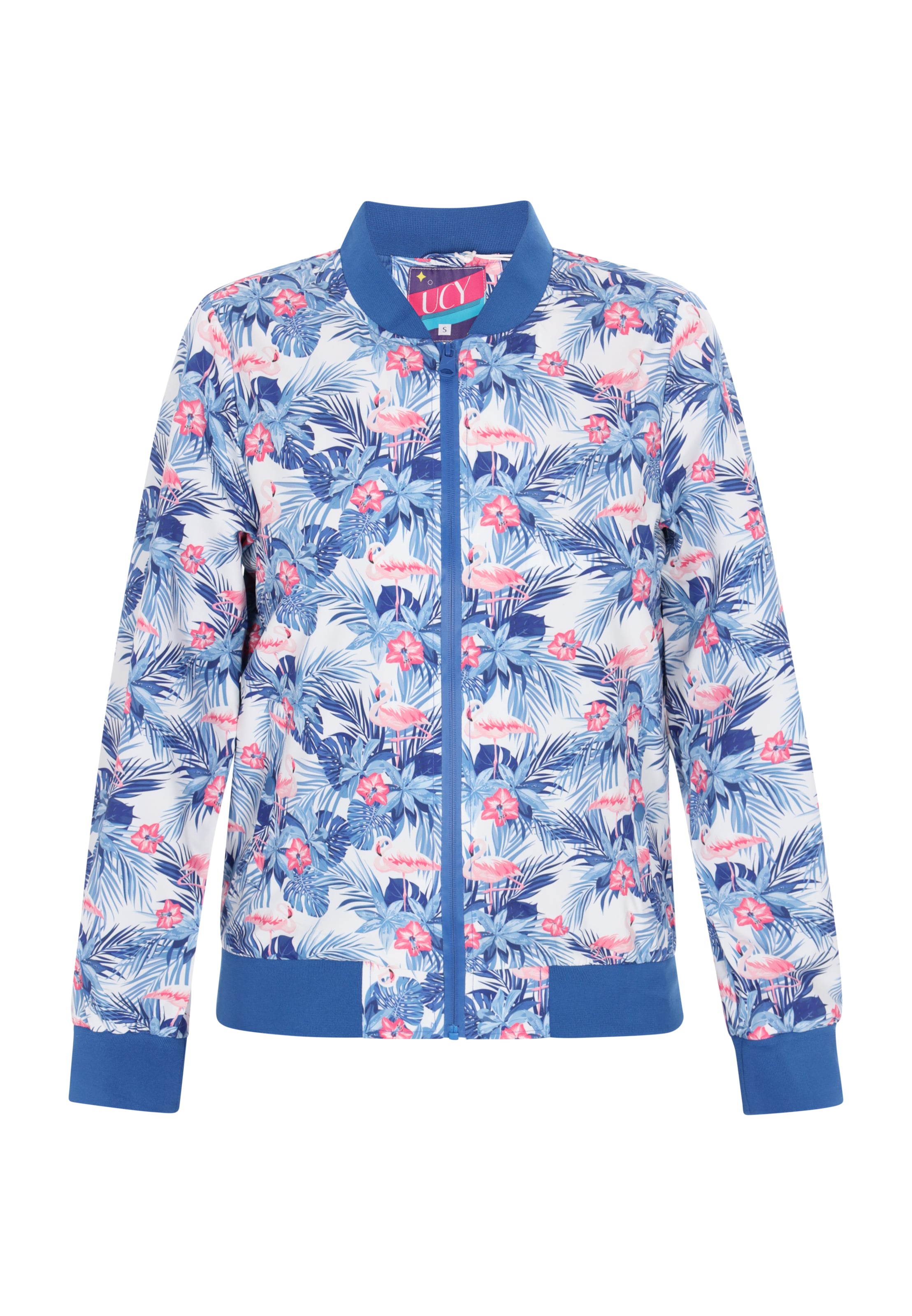 UCY Between-season jacket in Blue: front
