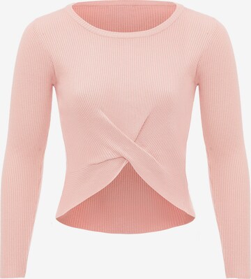 leo basics Sweater in Pink: front
