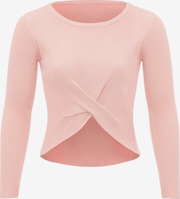 Pull-over leo basics en rose : devant