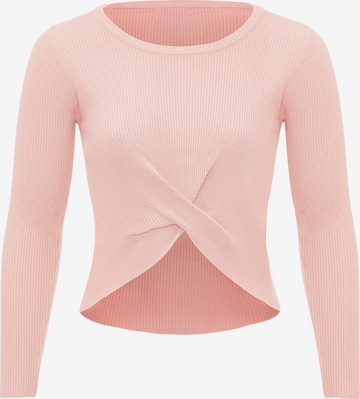 leo basics - Pullover em rosa: frente