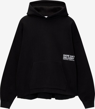 Pull&Bear Sweater majica u crna / bijela, Pregled proizvoda