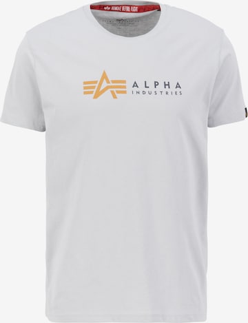 ALPHA INDUSTRIES Tričko - Sivá: predná strana